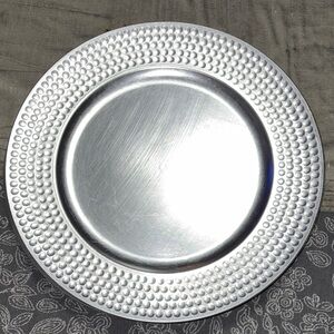 Threshold Silver Textured Charger Plate set of 6